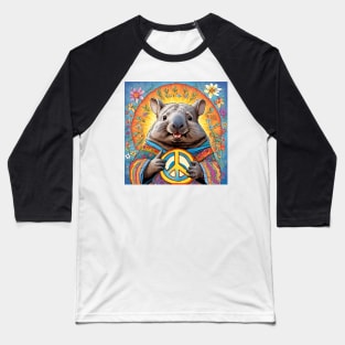 The peaceful Wombat Baseball T-Shirt